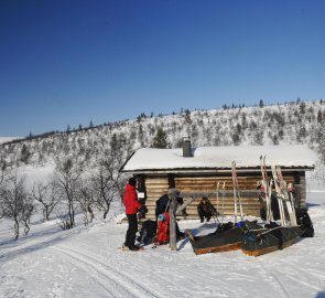 Rautulampi cabin, where we spent another night