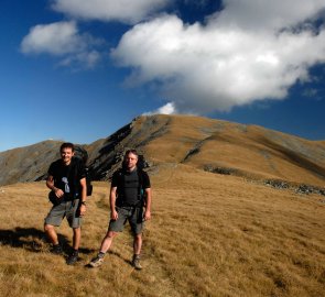 Na východním hřebeni Seckauer Tauern, za námi hora Hämmer Kogel