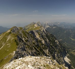 Pohled na Karavanky směrem na západ