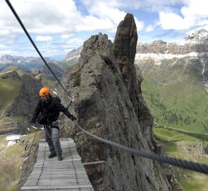 A pleasant diversion - the bridge creaked and swayed, but held up