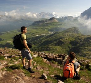 Relaxing on the slopes of Mount Cavallazza in Paneveggio National Park