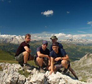 Peak of Mount Nuvelau 2 574 m above sea level in the Dolomites