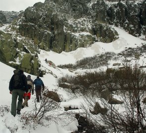 The road to Lake Capitello on the island of Corsica