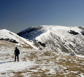 Vrchol hory Göller 1 766 m n. m. je na dohled