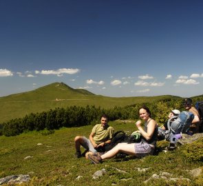 Vrchol hory Pietrele Rosii 1 773 m n. m.