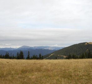 Pohled na Raxalpe a horu Heukuppe