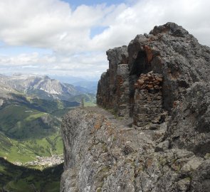 Remains of World War I fortifications