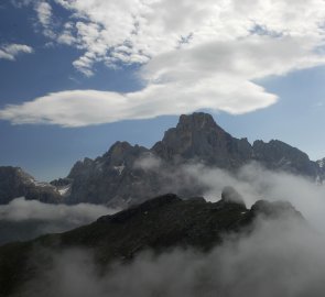 The massif of Mount Cimon della Pala