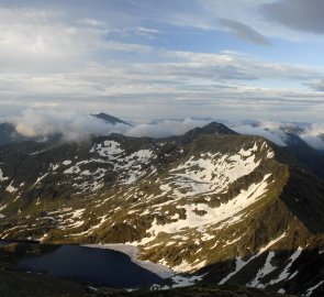 Lakes Weissen See and Ahorn See in the Schladming Tauern