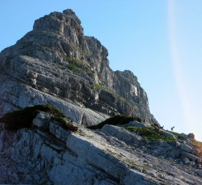 Cesta začíná stoupat do nehostinných vyšších poloh pohoří Totes Gebirge