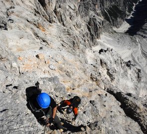 In the upper passage of the Marino Bianchi ferrata