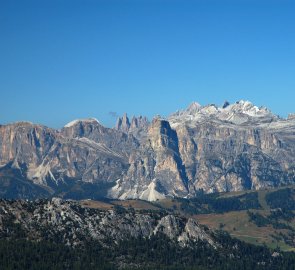 View from the top of the Puez - Odle National Park