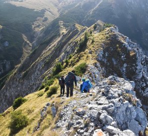 The sharp ridge to Hohe Veitsch