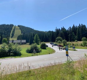 Parking in the Seeberg road saddle