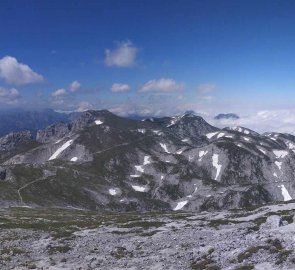 View of the western part of the Hochschwab from the top