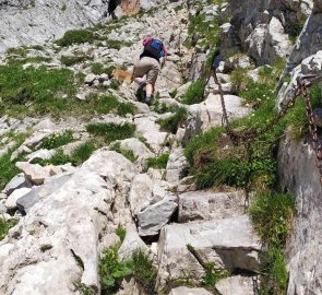 The most difficult section of the route - the Das G´hackte route