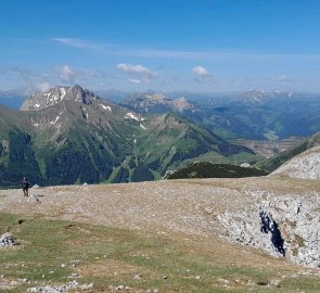 View to the west of the Ennstal Alps