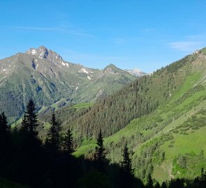 View of the Polster and Eisenerzer Reichenstein mountains