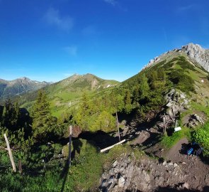 Lamingsattel mountain saddle