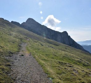 The top of the Hochturm is in sight