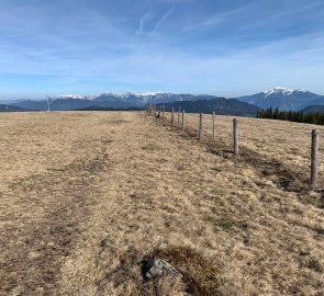 View from the broad summit of Schneeberg and Raxalpe