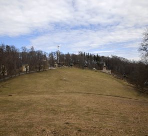 Pohled na Křížovou cestu na Hostýně