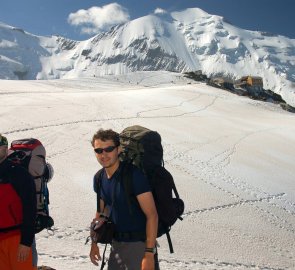 Horská chata Tete Rousse (3 167 m.n.m.) - pod Mont Blanc