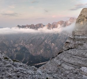 Podvečer ze sedla pod Zwölferkogel