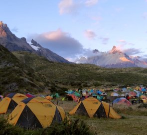 Camping in Paine Grande