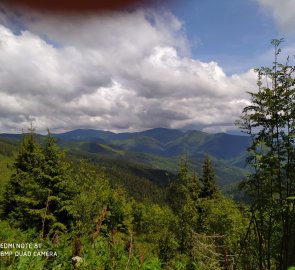 Pohled na Slovenské Rudohoří