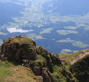 Pohled na vyhlídky pod Kitzbüheler Horn