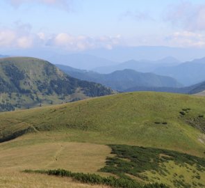 Pohled na hřeben Velké Fatry z Križné