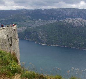 Kazatelna Preikestolen v Norsku