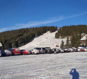 Car park in Červenohorské sedlo