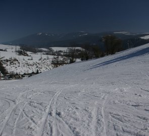 Jeseníky Mountains - ski slope in Branna