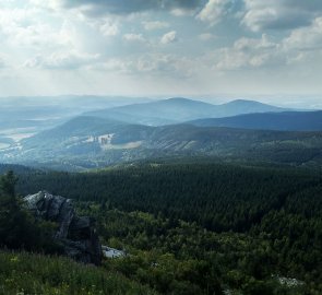 Pohled na sever ke Kryštofovu údolí