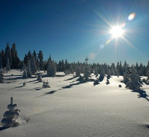 Jizera Mountains in the Czech republic