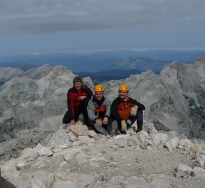 Vrcholové foto na Triglavu 2 864  m n. m.