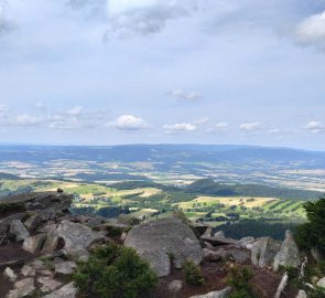 Views from the tower towards Poland