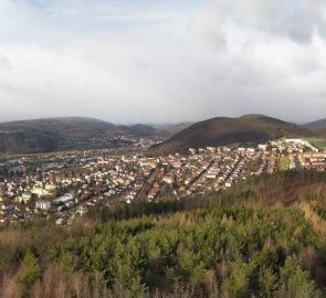 View of Tišnov and the beginning of the Highland