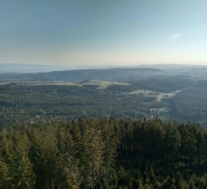 Výhled z rozhledny Krudum na sever