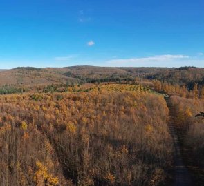 View of the Moravian Karst from the lookout tower