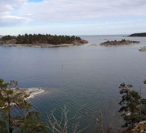 View of the sea on the way back