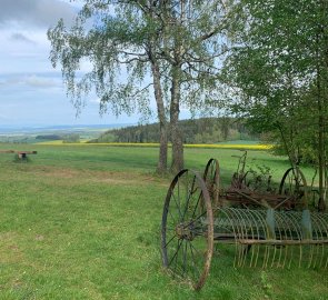 View from Lucky Hill towards the Jeseníky Mountains