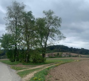 The road around the settlement of Dědek