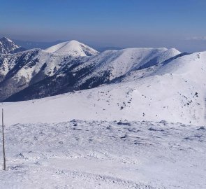 View from Velký Kriváň to Mala Fatra - direction Velký Rozsutec and Stoh