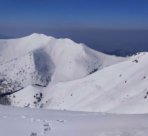 View from Velký Kriváň to Malý Kriváň