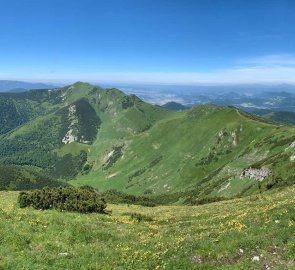 View from the top of Malý Kriváň