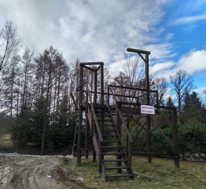 Napodobenina šibenice, na které popravili Jana Roháče z Dubé