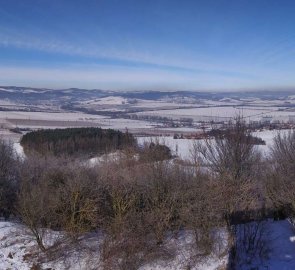 Výhled z rozhledny směrem na sever